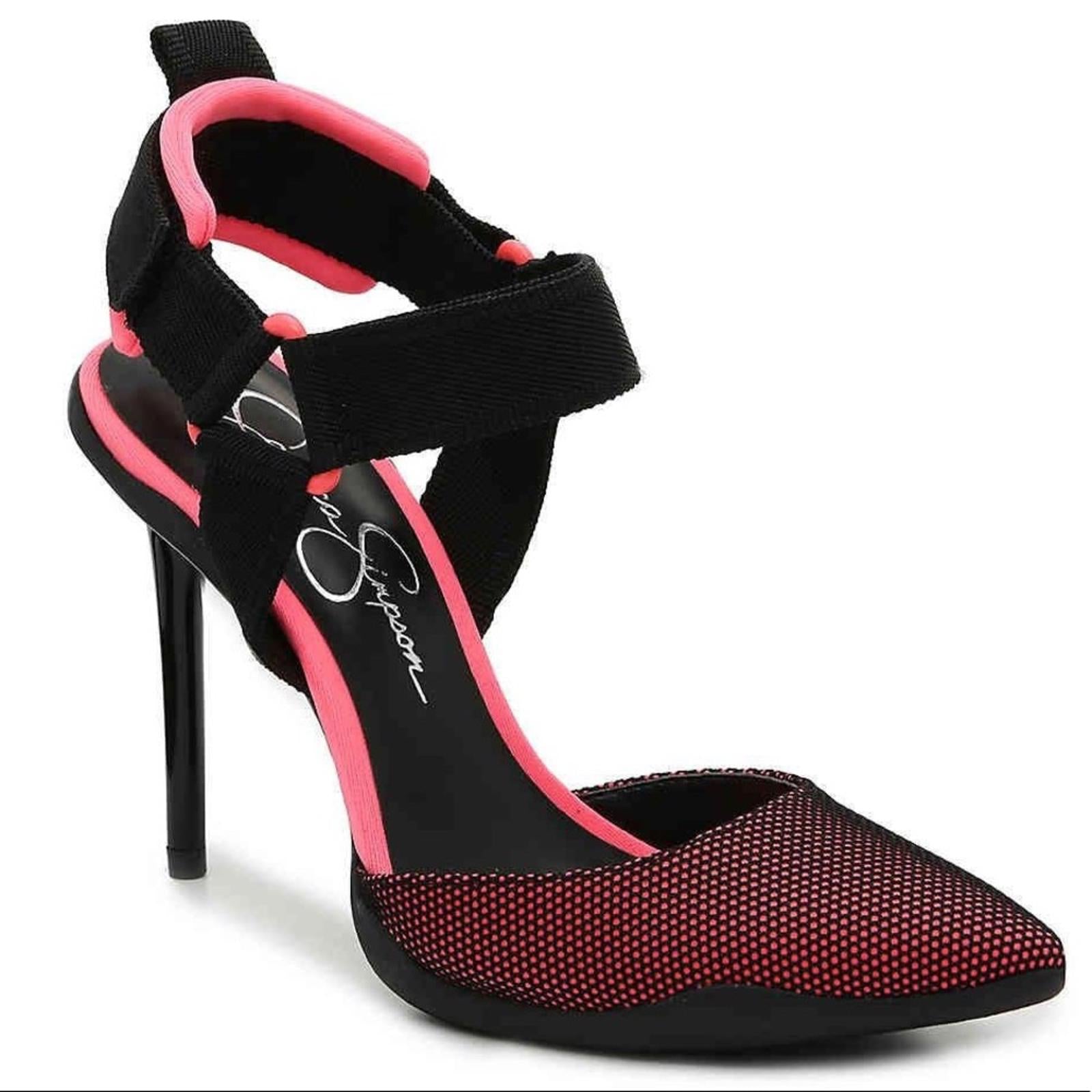 Jessica Simpson Gazelle Pump Pointed Toe in Pink & Black, Size 7M New in Box