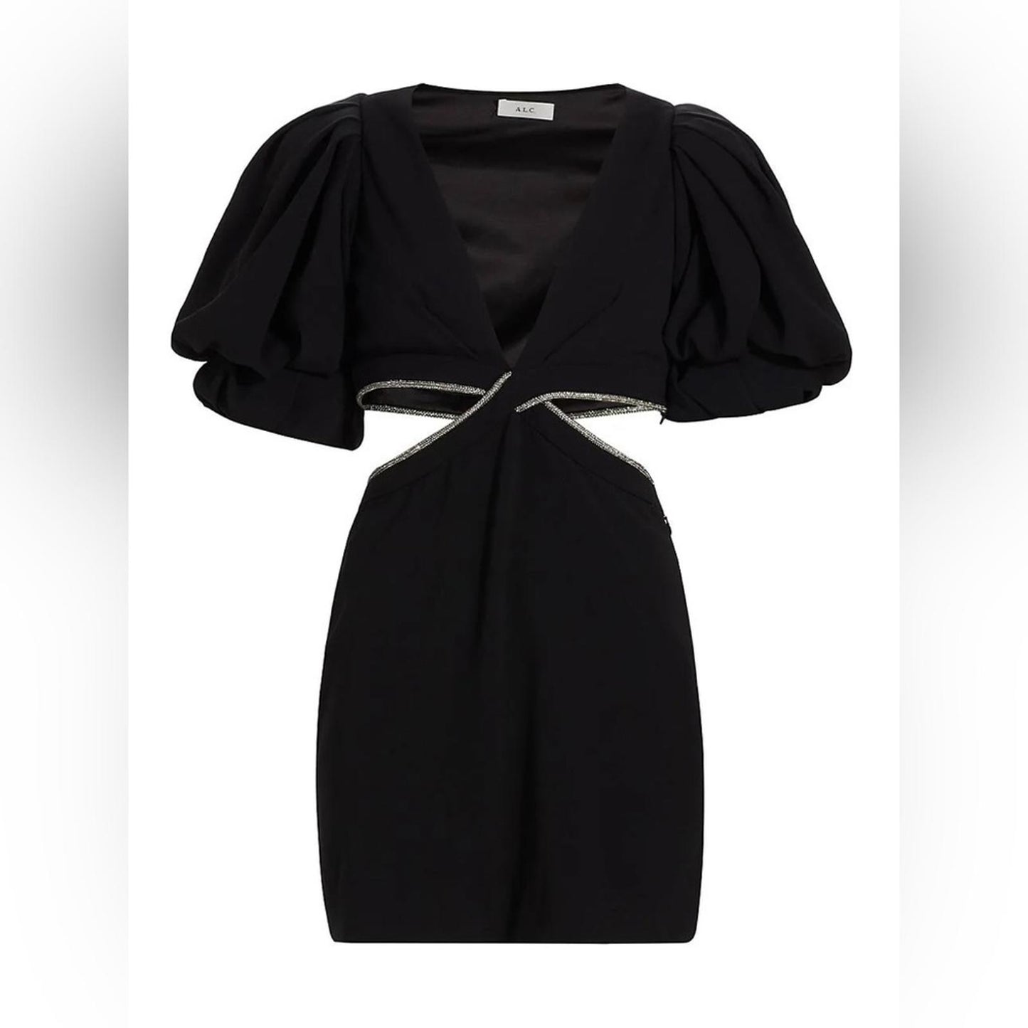 A.L.C. Revolve* Hazel Mini Cut-Out Dress in Black, Size 0 EXCELLENT! Retail $595