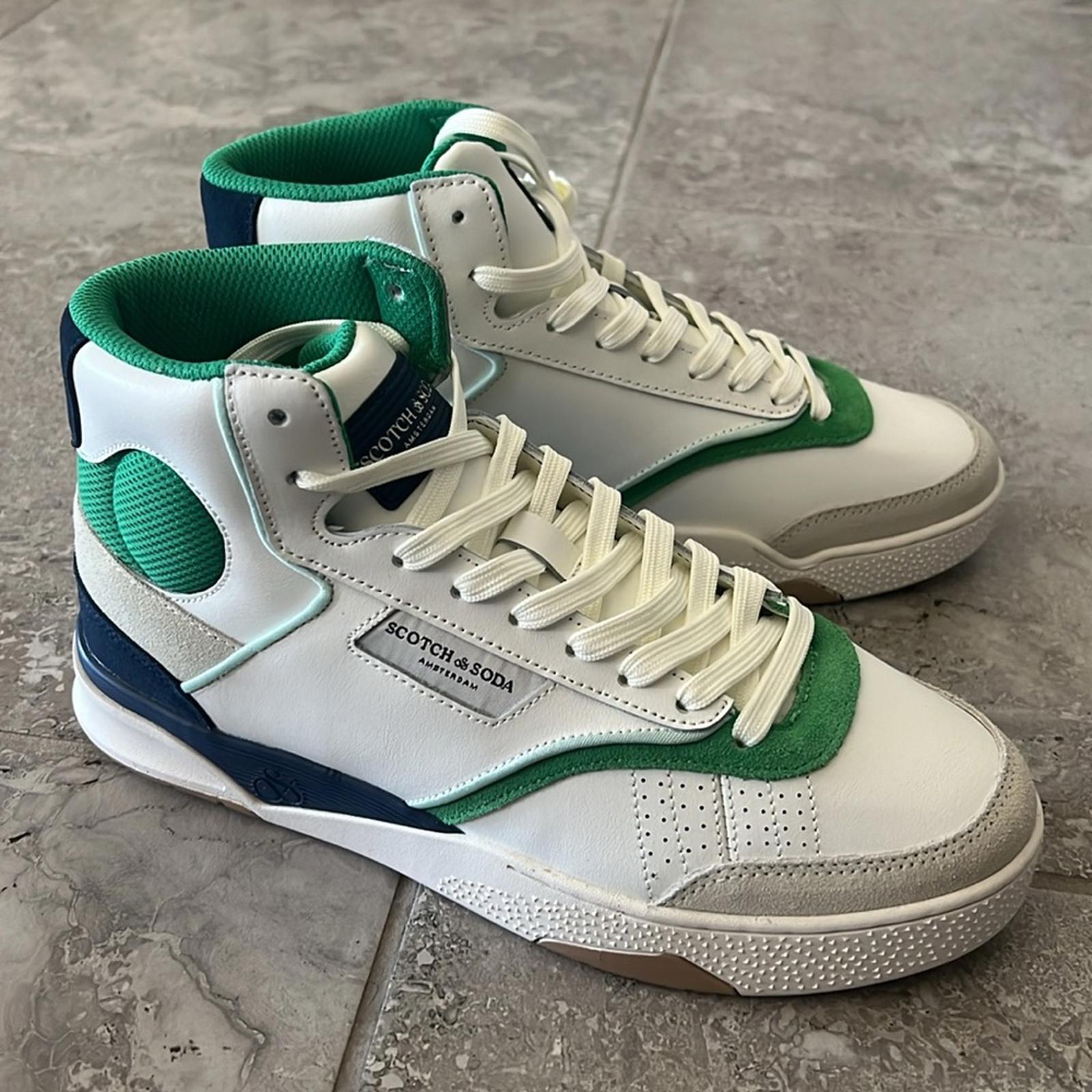 Scotch & Soda Court Cup Hi-Top Sneakers, White Size EU 42 | US 9 New in Box