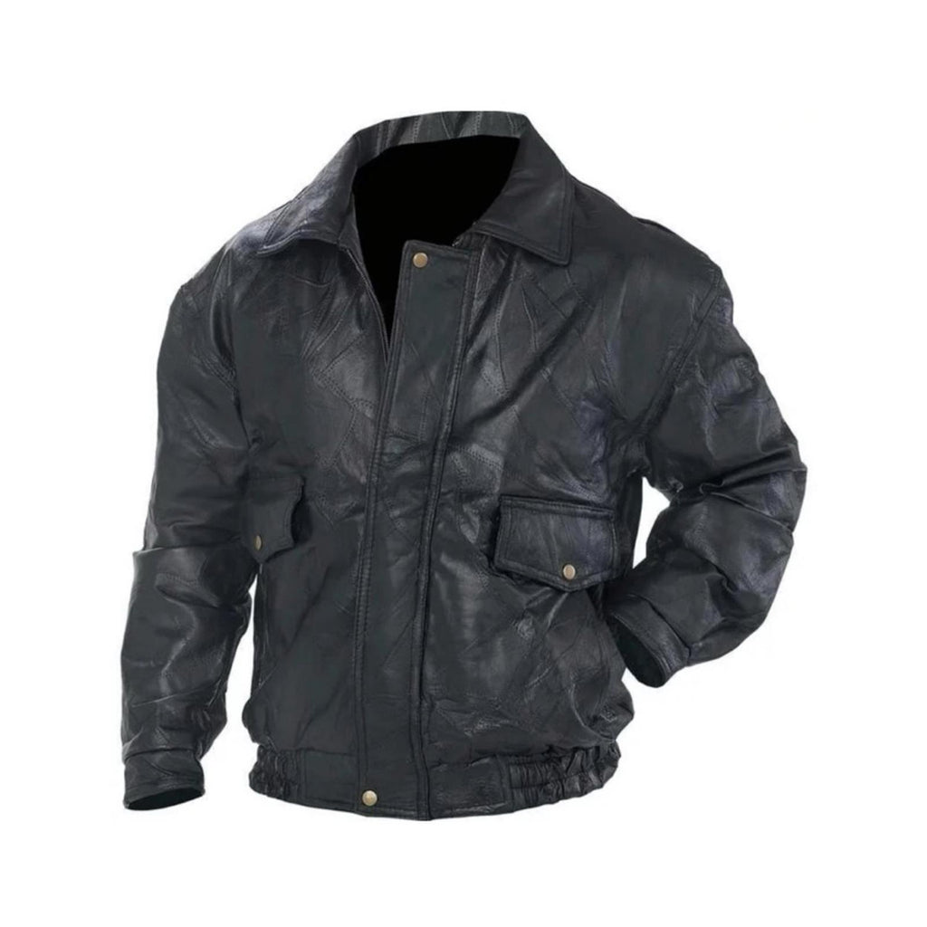 NWT Napoline Leather Outfitters Genuine Leather Jacket, Black Size M $199.95