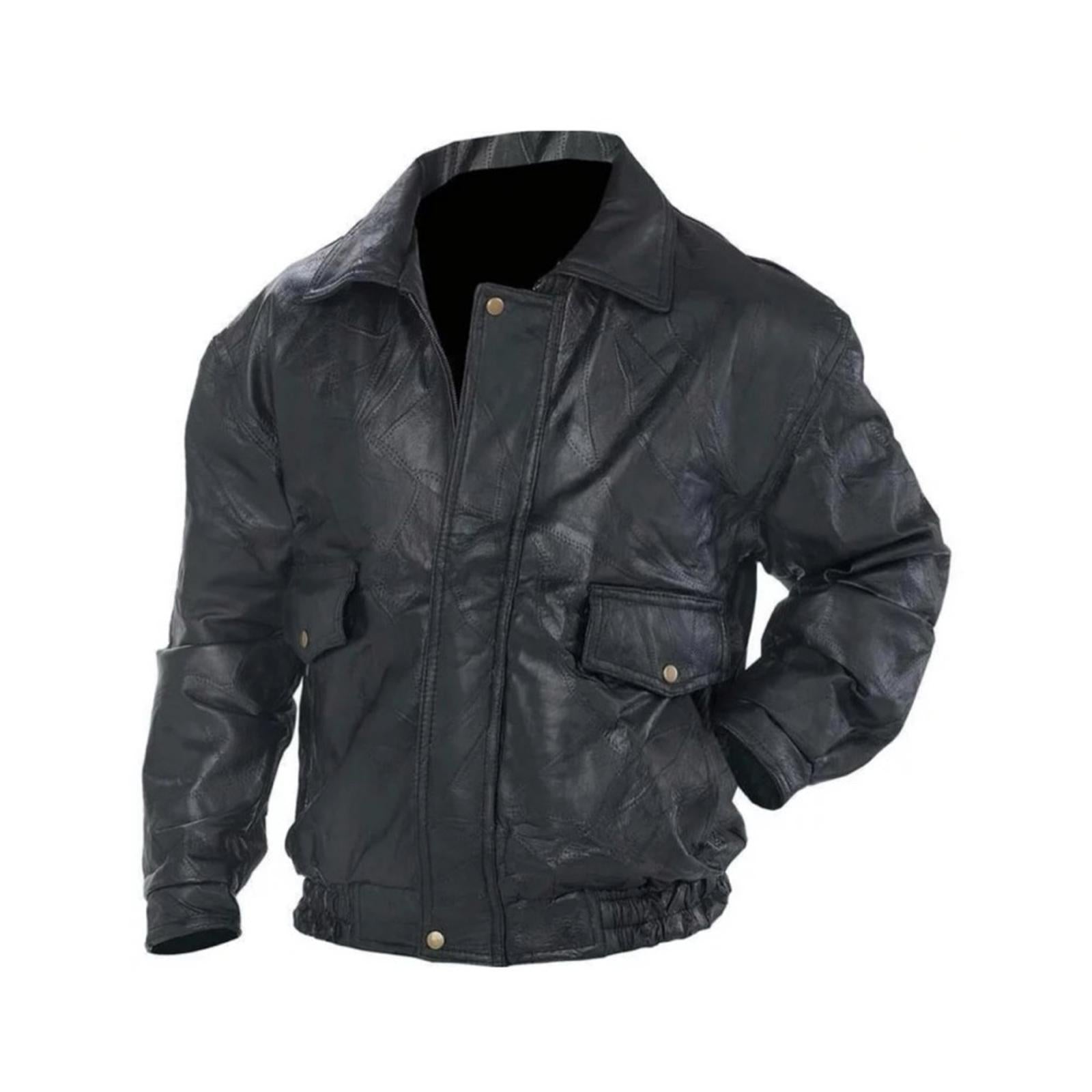 NWT Napoline Leather Outfitters Genuine Leather Jacket, Black Size M $199.95