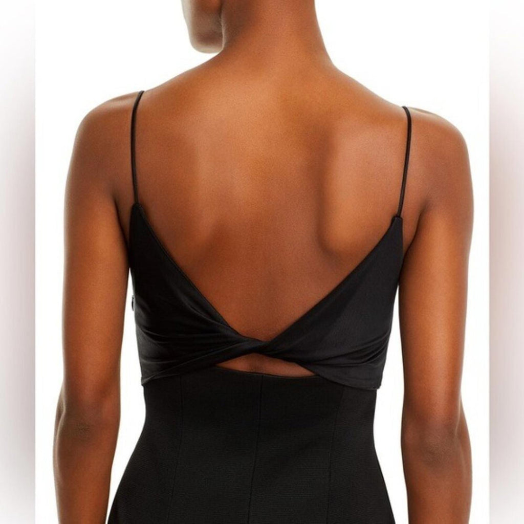 Galvan London Crystal Bustier Dress in Black Size US10 FR42 UK10 NEW w/Tag $1895