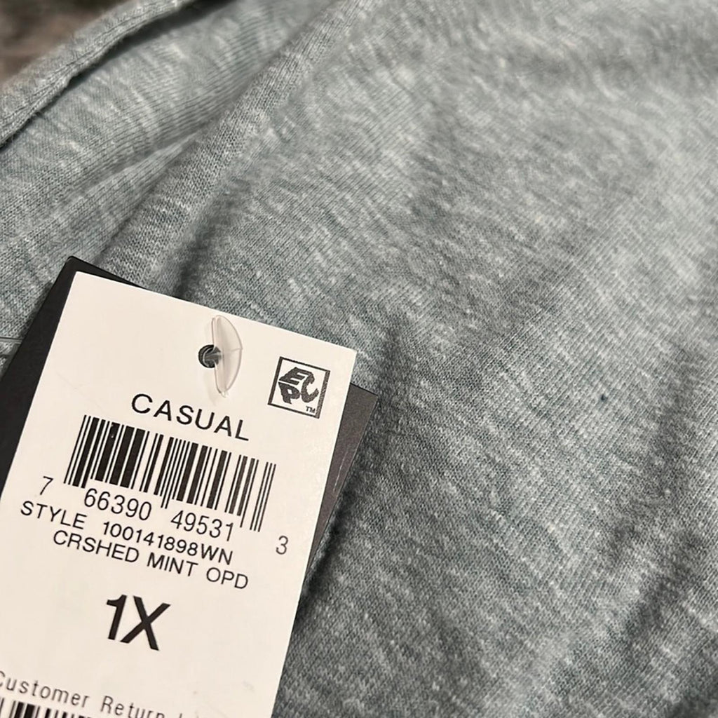 ID Ideology Off Duty Jogger, Crushed Mint Pants Plus Size 1X New w/Tag