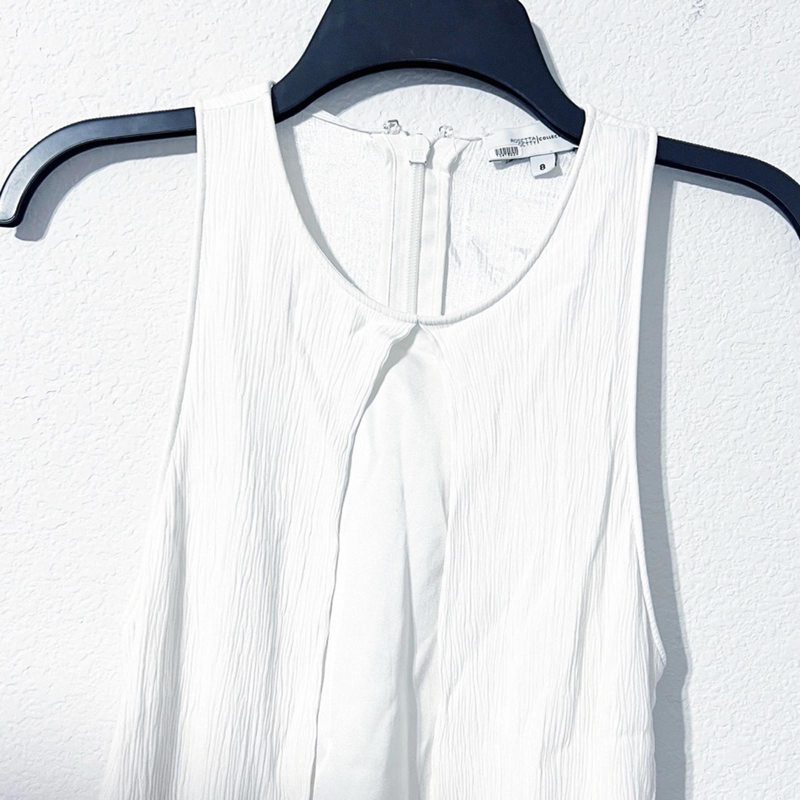 Rosetta Getty Cape Mini Dress in White, Size 8, Retail $425