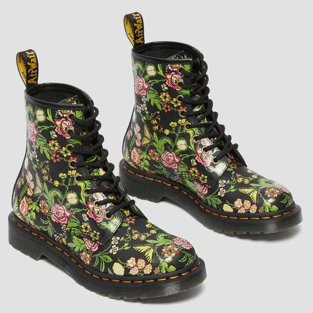 Dr Martens 1460 Floral Bloom Leather Lace-Up Boots, NEW, Size US 5 | EU 36