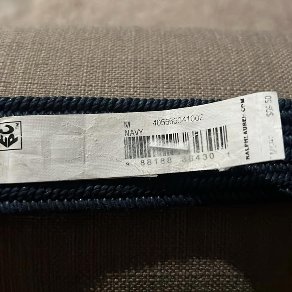 Polo Ralph Lauren 35MM Braided Stretch Buckle Belt in Navy, Size M Retail $89.50