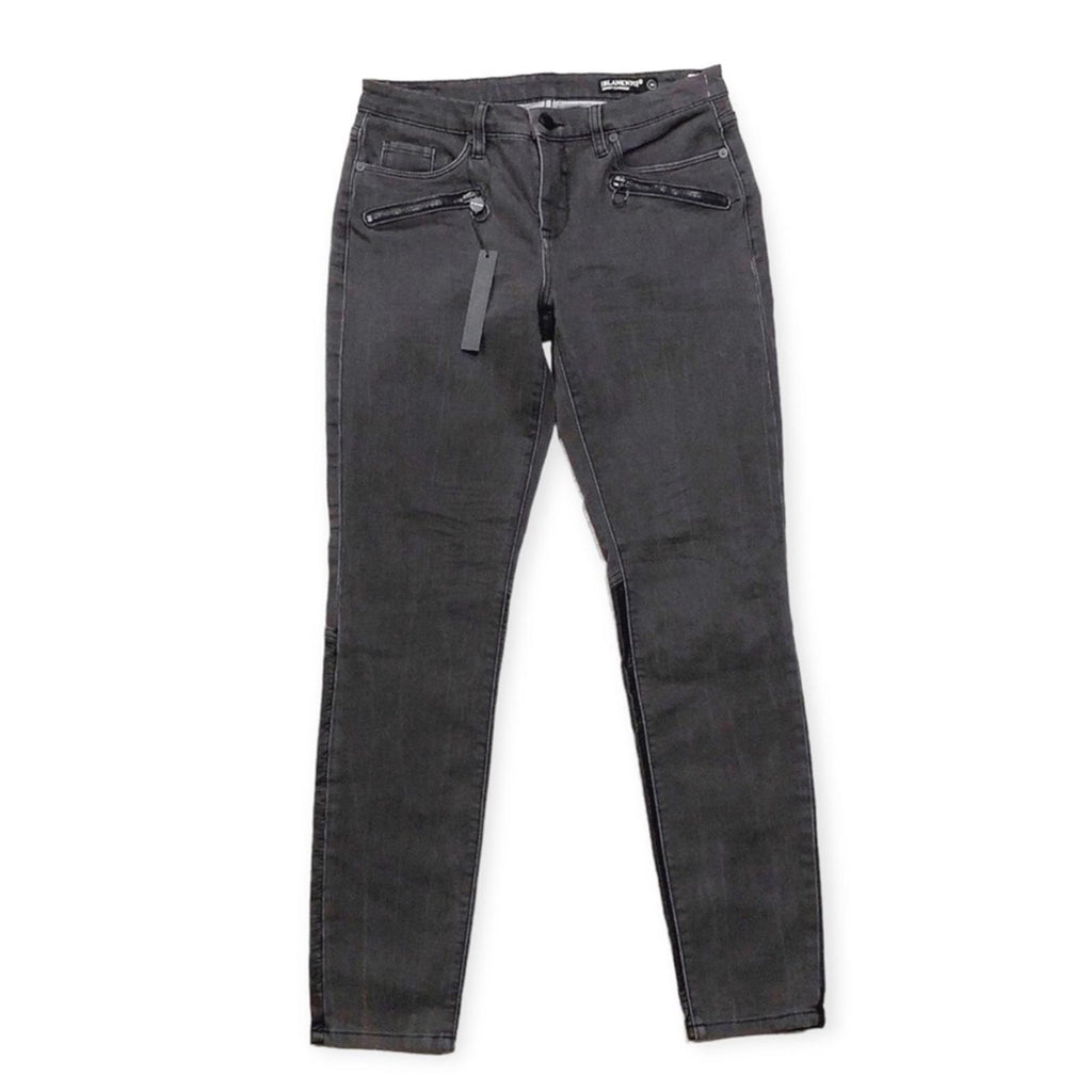 Blank NYC Down to Earth Pants Skinny Jeans High Rise, Black Size 28 New w/Tag
