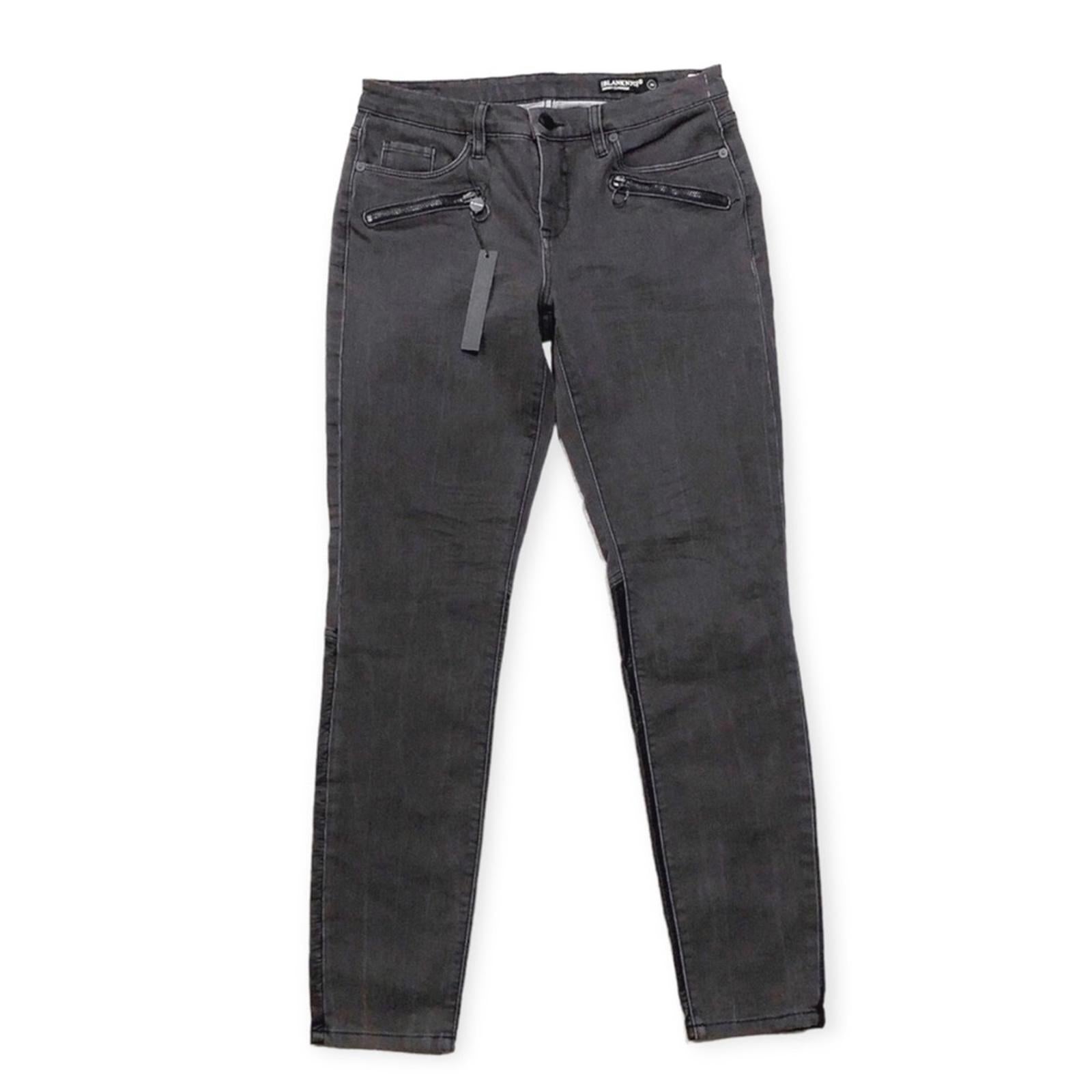 Blank NYC Down to Earth Pants Skinny Jeans High Rise, Black Size 28 New w/Tag
