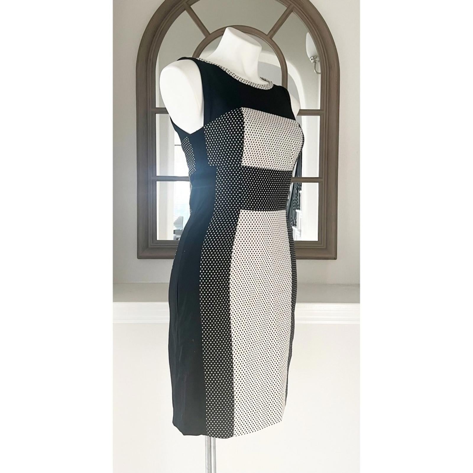 Anthropologie’s Yoana Baraschi Channeled Dots Column Sheath Dress, Size 4