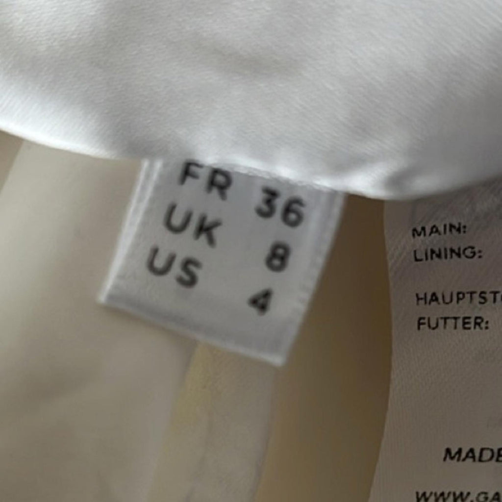 Galvan London Tailored Suit Trousers in Ivory/Cream, NWT, Size 4