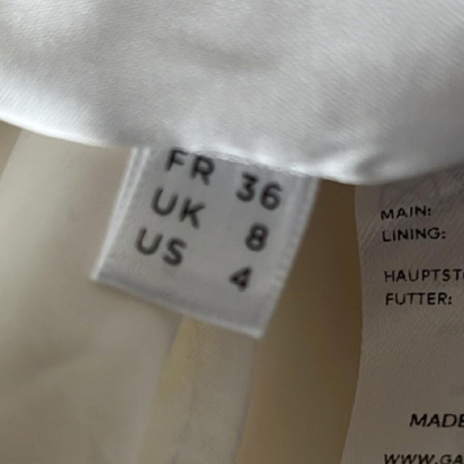 Galvan London Tailored Suit Trousers in Ivory/Cream, NWT, Size 4