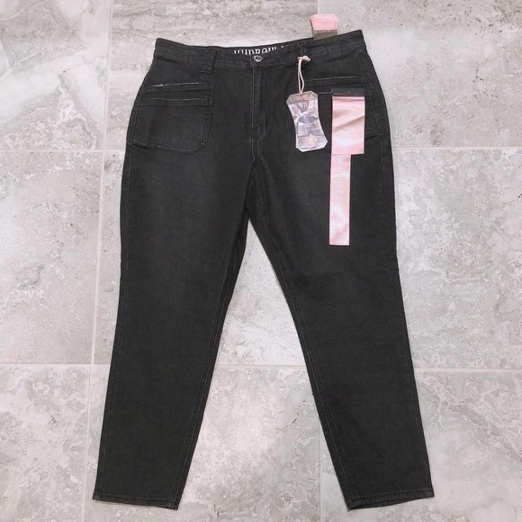 Hydraulic Murray High-Rise Skinny Leg Jeans in Black, Size 16 New w/Tag