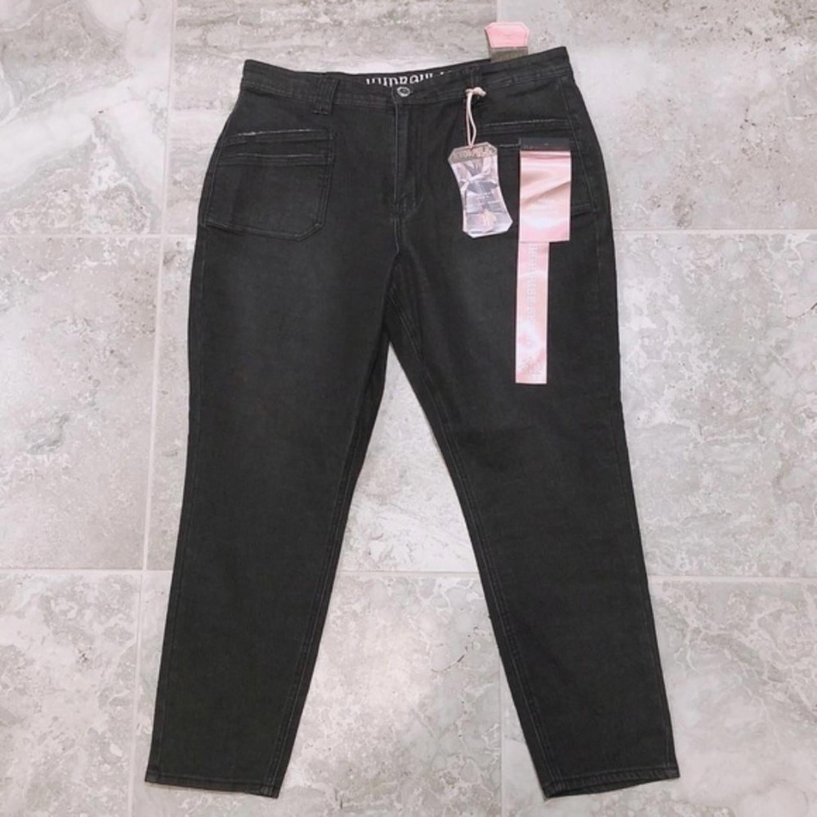 Hydraulic Murray High-Rise Skinny Leg Jeans in Black, Size 16 New w/Tag