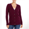 Cashmere Grandfather Cardigan in Burgundy from C by Bloomingdale's Size XS NWT