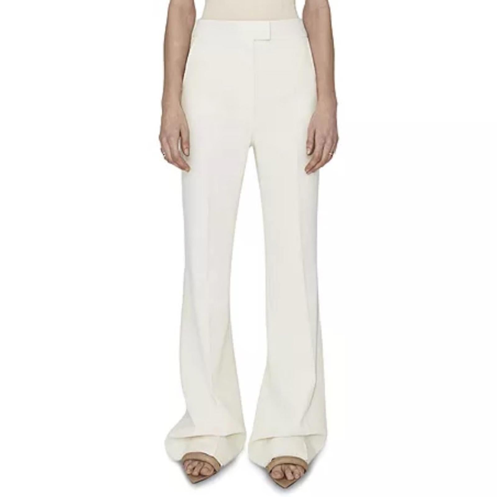 Galvan London Tailored Suit Trousers in Ivory/Cream, NWT, Size 4