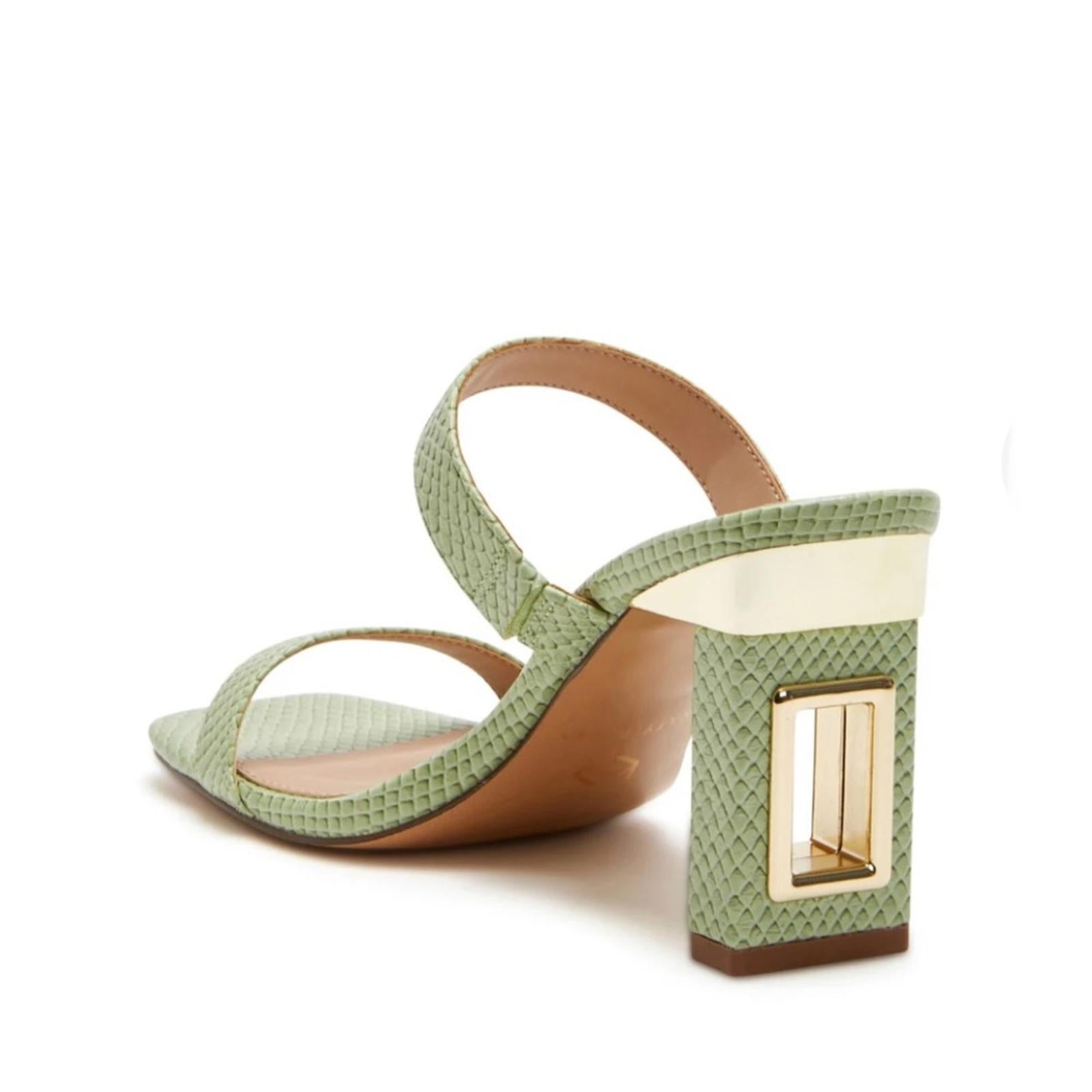 Katy Perry The Hollow Heel Sandal in Celery Green, NWT, Size 10