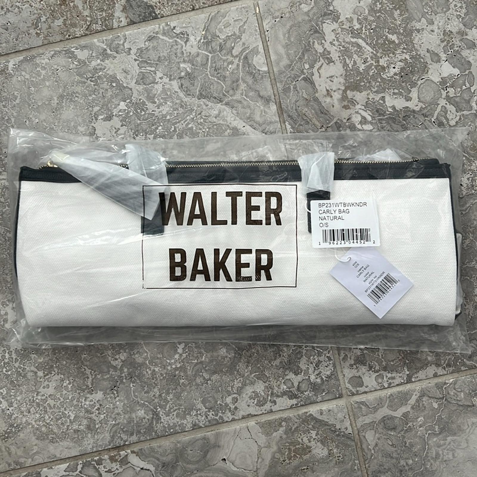 NWT Walter Baker Carly Bag, Canvas Vegan Leather Tote, New w/Tag Retail $198