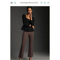 Maeve by Anthropologie The Margot Kick-Flare Cropped Pants, Size L, NEW