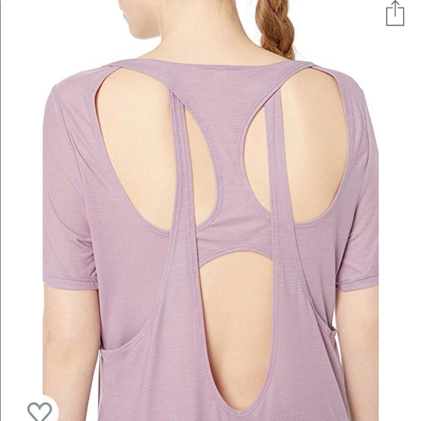 Under Armour Perpetual Cut Out Short Sleeve Top, Purple Plus Size XXL New w/Tag