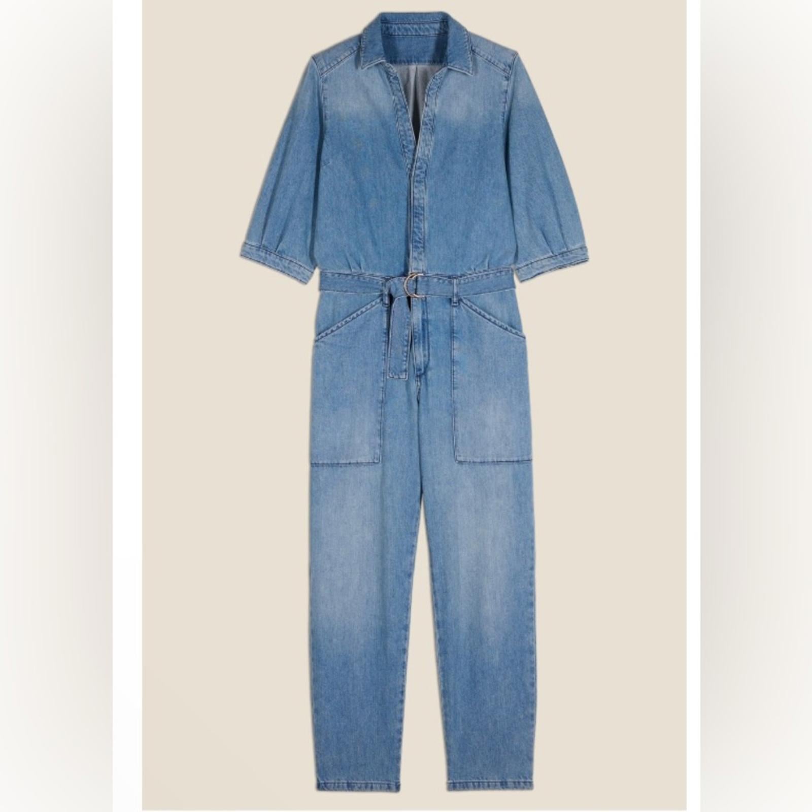 Ba&sh Combinaison Frida Denim Jumpsuit in Blue, Size L New w/Tag