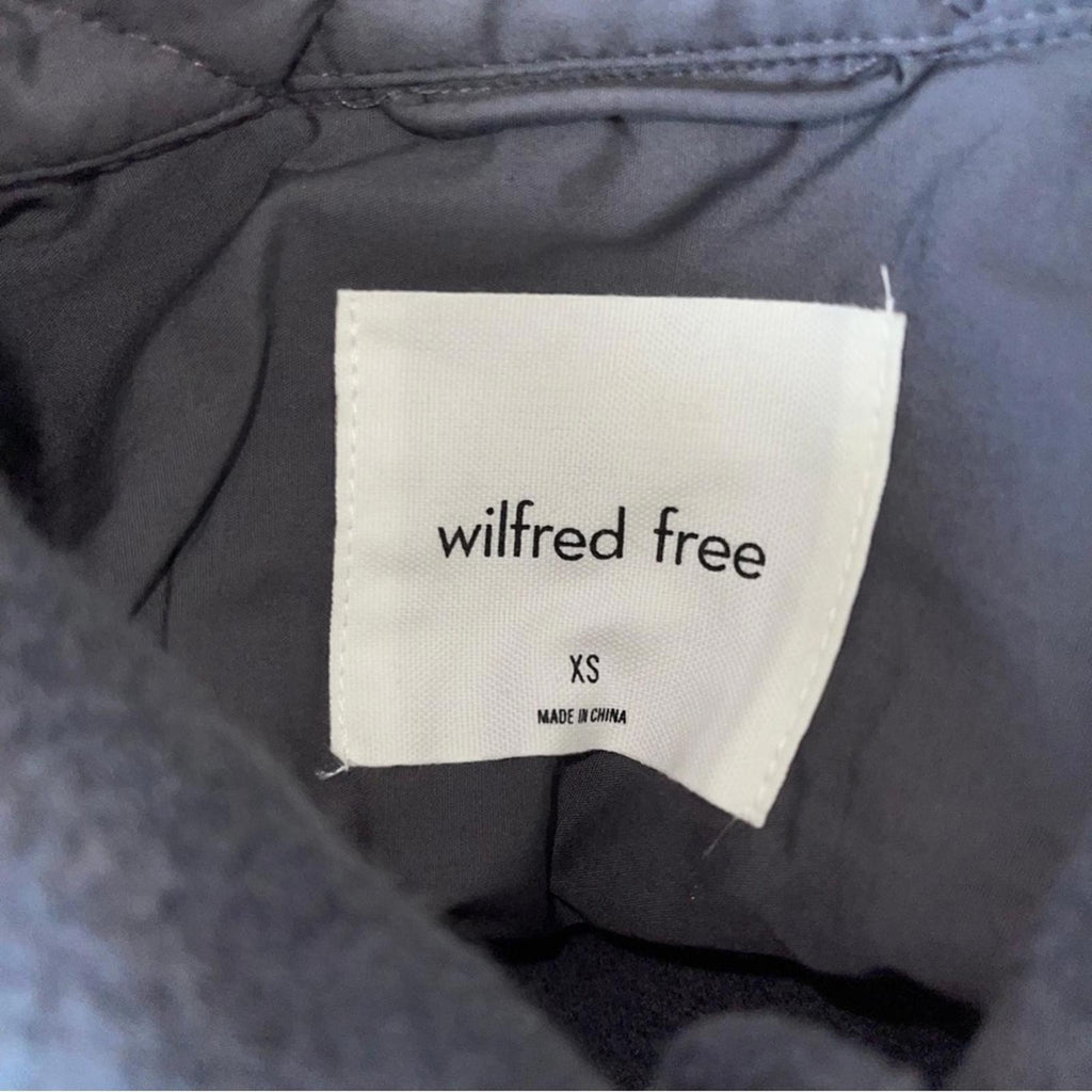 Wilfred Free The Ganna Shirt Jacket Merino-Wool Shacket in Charcoal, XS NWT $198