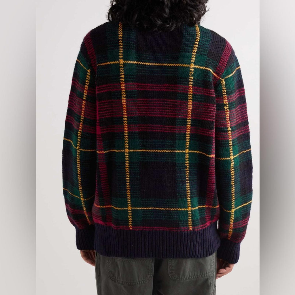 NWT Polo Ralph Lauren Checked Wool Rollneck Sweater, Size XS New w/Tag $998