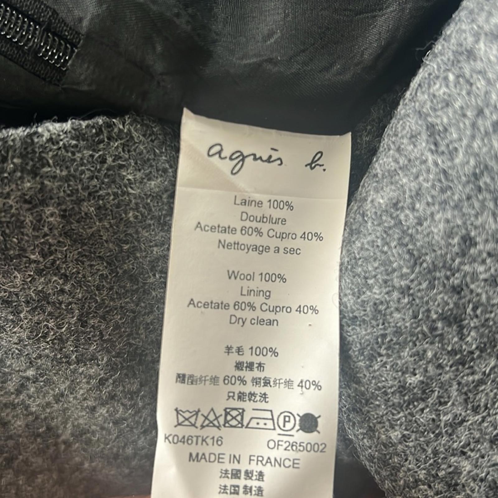 Agnés B. Wool Skirt in Heather Grey - Made in France - Size EU 40 EXCELLENT!
