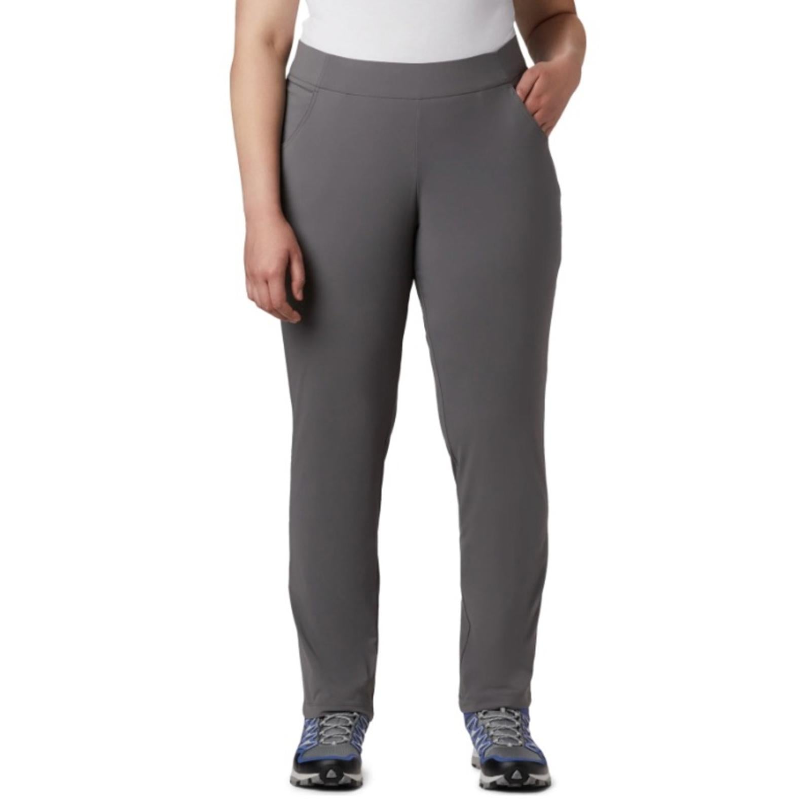 Columbia Anytime Casual Pull On Pants, Grey Plus Size 3X Women's, New w/Tag $95
