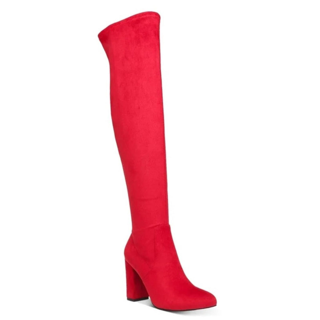 Wild Pair Brvye Knee-High Boots in Red, NWT, Size 6