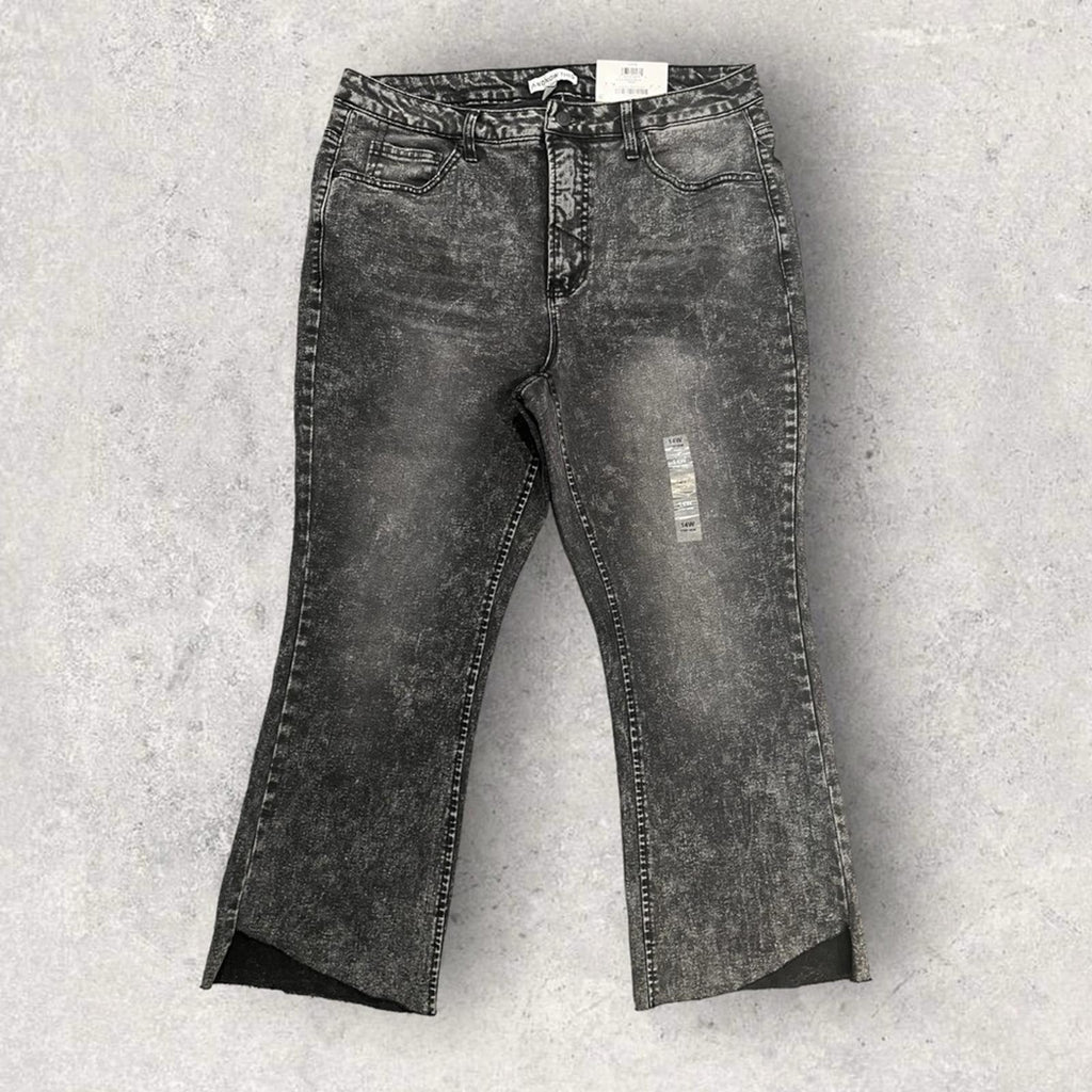 And Now This The Step Hem High Rise Cropped Jeans, Size 14W New w/Tag Retail $49