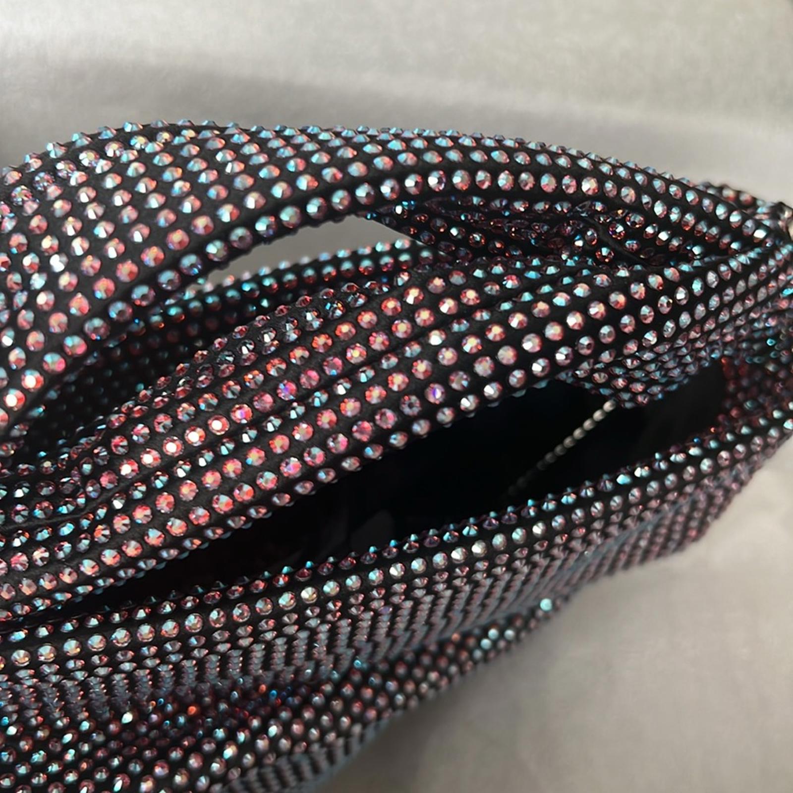NEW Jimmy Choo Bonny All-Over Crystal Mini Top Handle Bag, New w/Tag in Box