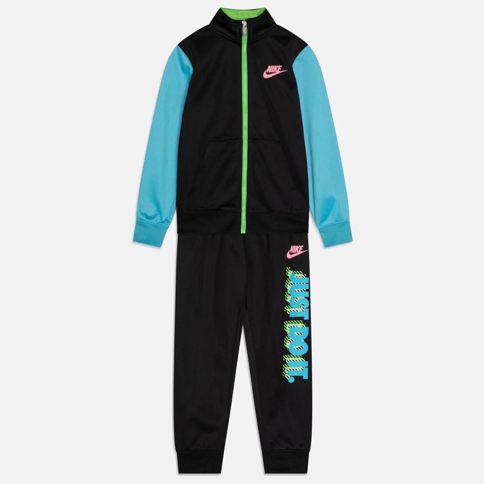 Nike Active Joy Tricot Set Toddler Tracksuit in Black, Size 12 Months, NEW w/Tag
