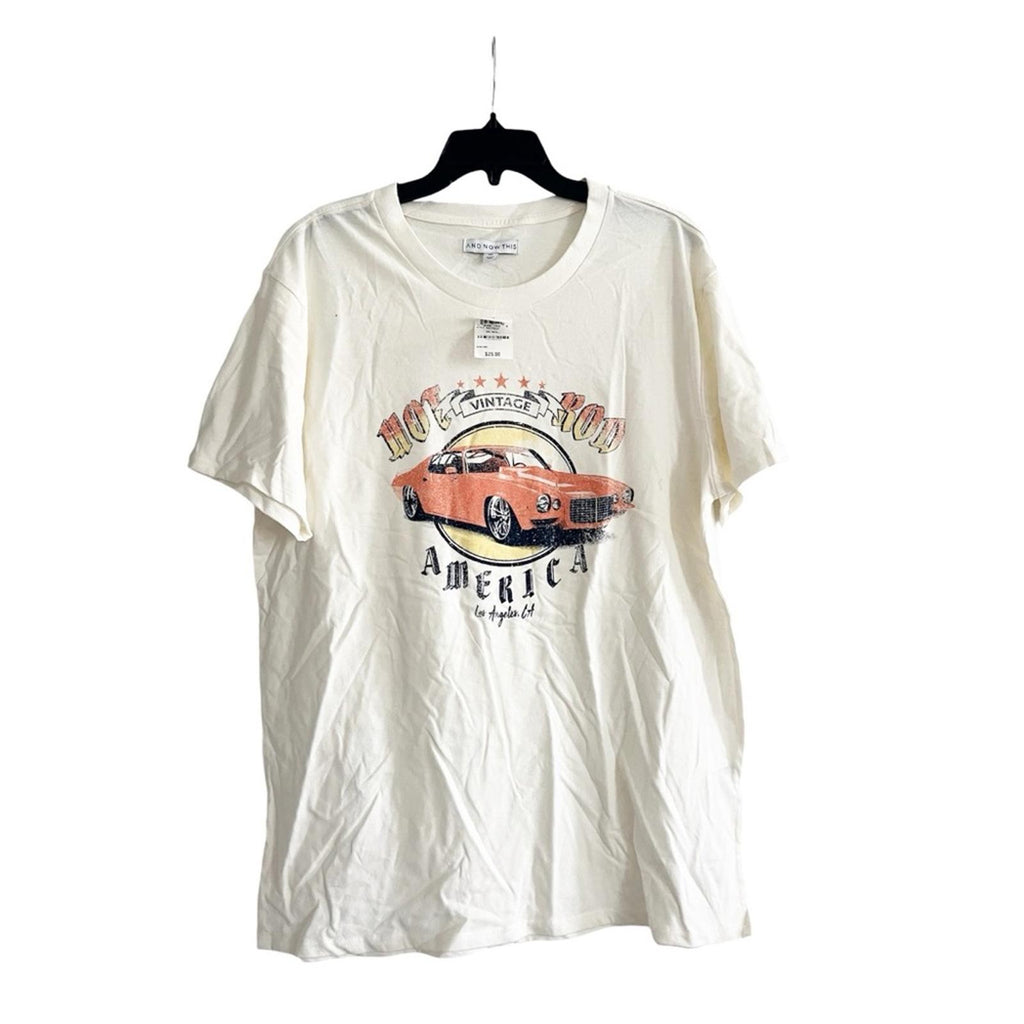 And Now This Men's Hot Rod Auto Graphic Crewneck T-Shirt, Size XXL New w/Tag