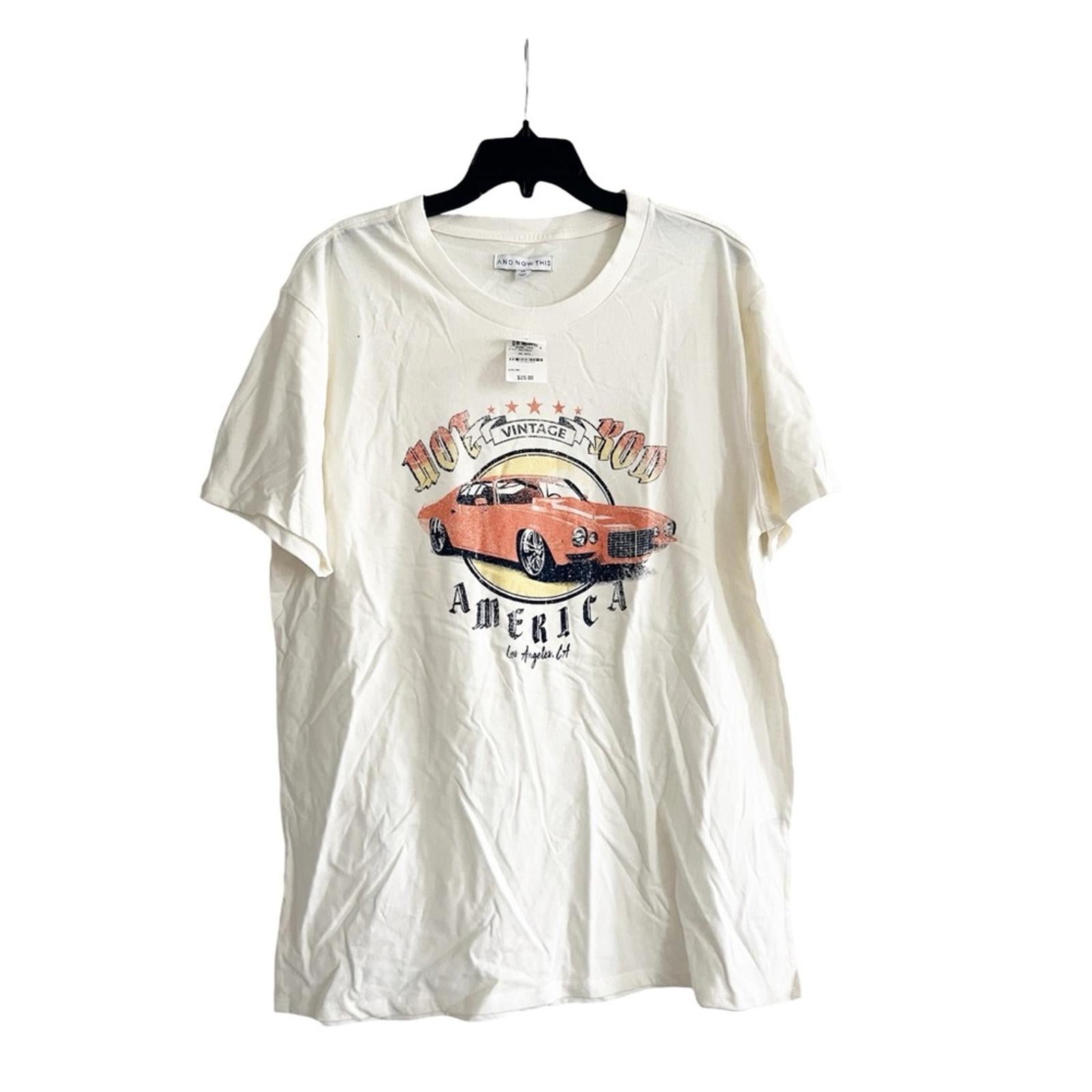 And Now This Men's Hot Rod Auto Graphic Crewneck T-Shirt, Size XXL New w/Tag