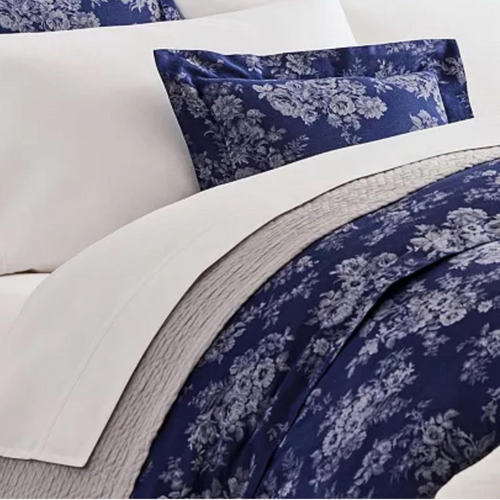 Lauren Ralph Lauren Mya Floral Duvet Cover in Navy, NEW, Size Queen $430