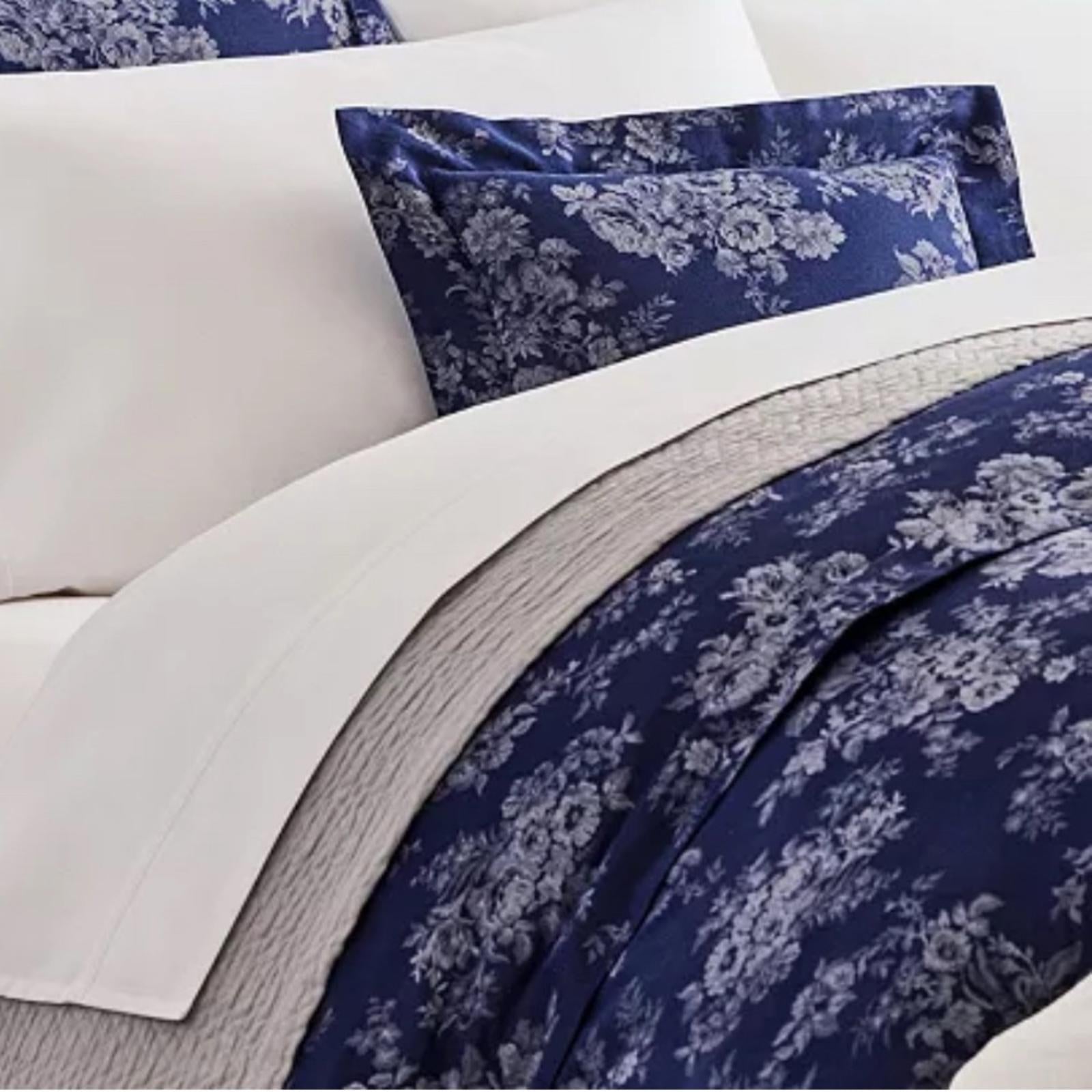 Lauren Ralph Lauren Mya Floral Duvet Cover in Navy, NEW, Size Queen $430
