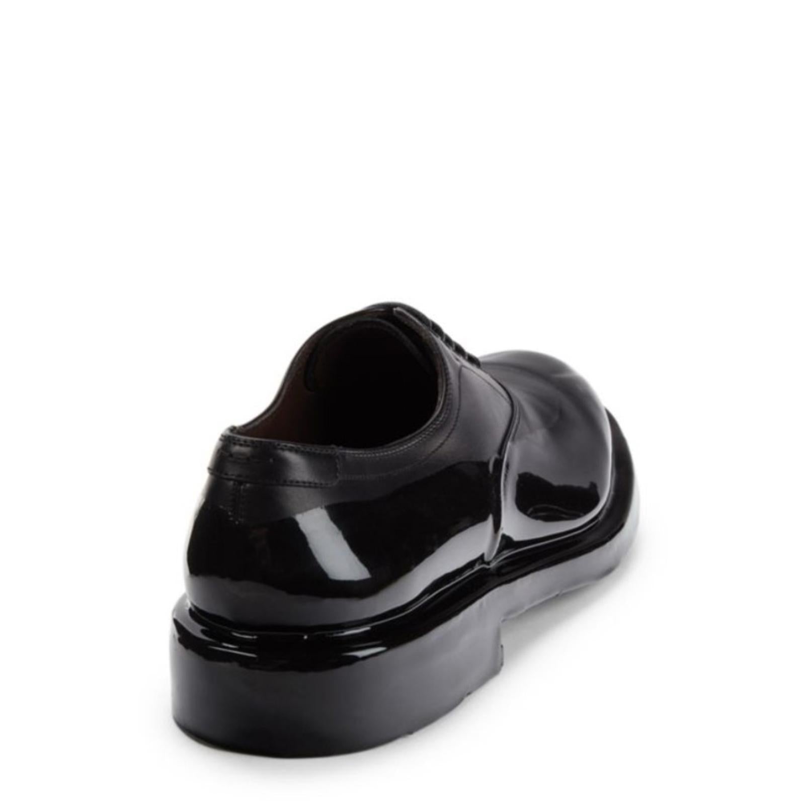 Salvatore Ferragamo Dipped Leather Oxford Shoes Size 9 EEE NEW in Box + DustBag