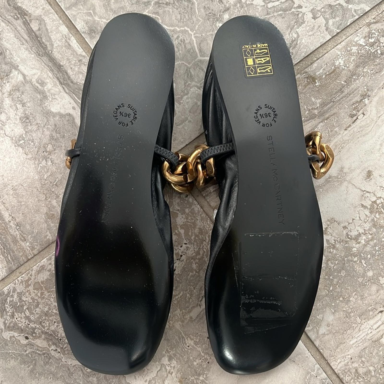 Stella Mccartney Falabella Faux Leather SlipOn Ballet Flats Size 36.5 NEW $750