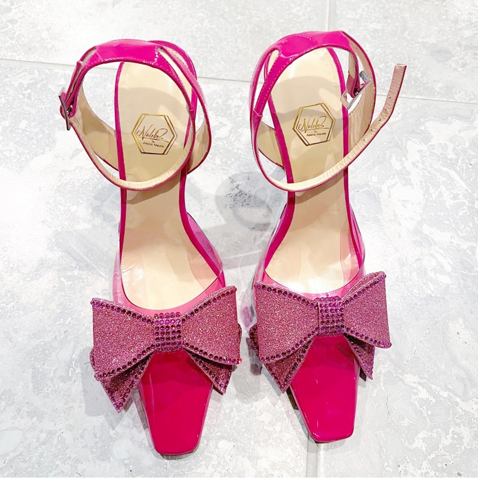 Nalebe Dimante Pumps in Pink, (Made in Italy) Size 39 New in Box Retail $730