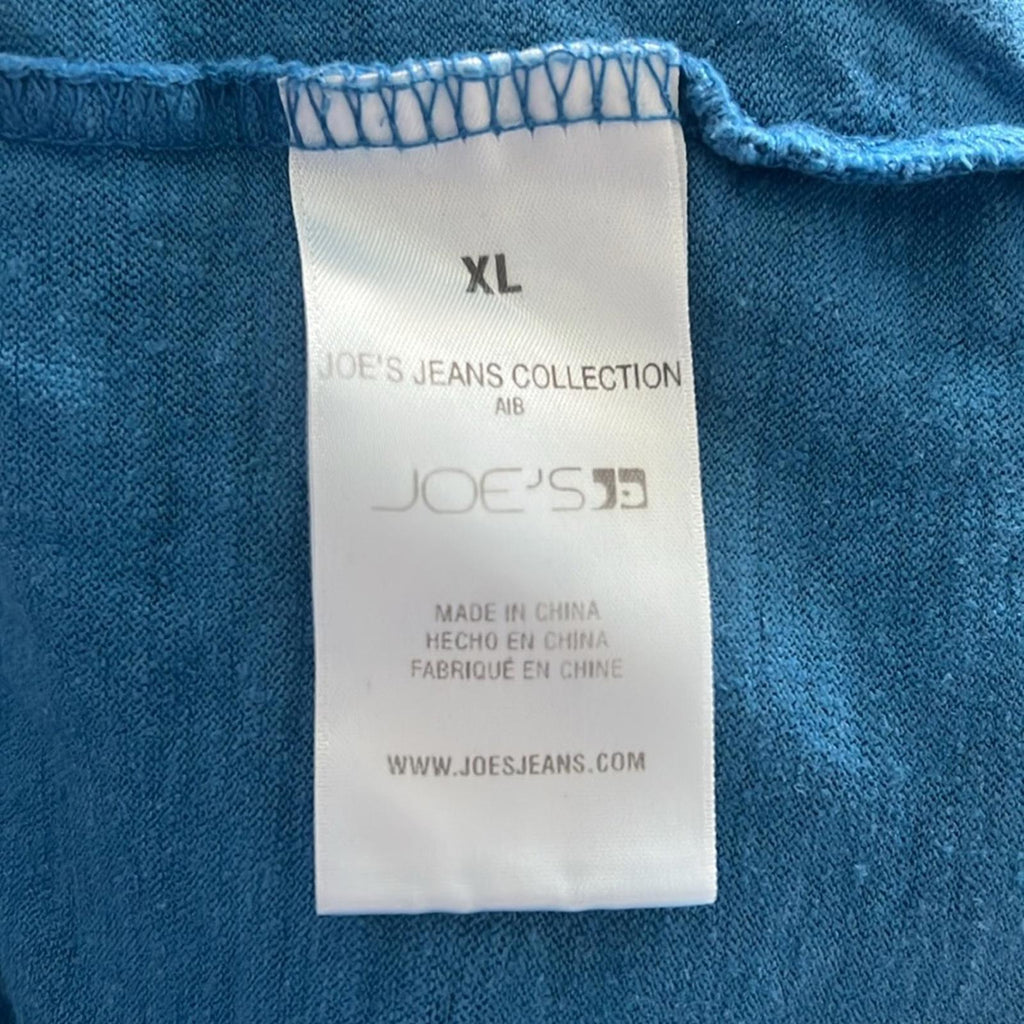 Joe's Jeans Men’s Wintz Henley Shirt in Atlantic Blue, Size XL