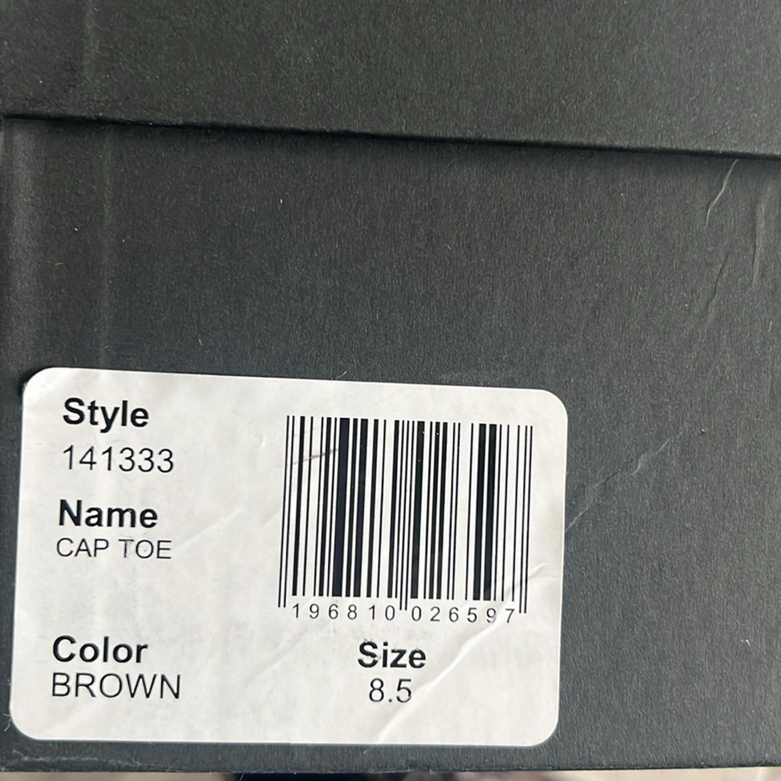 The Men's Store at Bloomingdale's Lace-Up Cap Toe Boots, Size 8.5 Retail $220