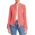 NIC+ZOE Fancy Fringe Jacket in Watermelon, Size XL New w/Tag