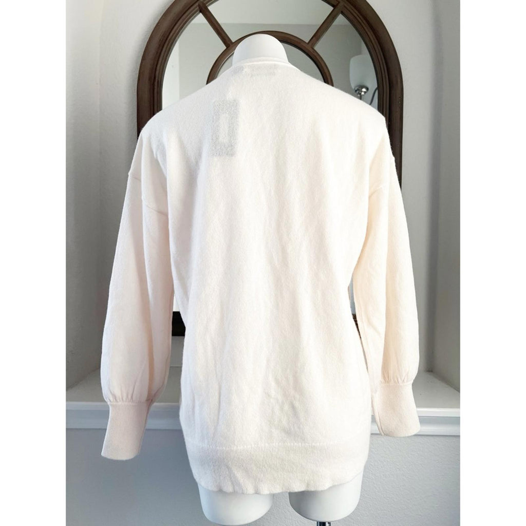 Lauren Ralph Lauren Cashmere Sweater, Winter Cream, Size M New w/Tag Retail $385