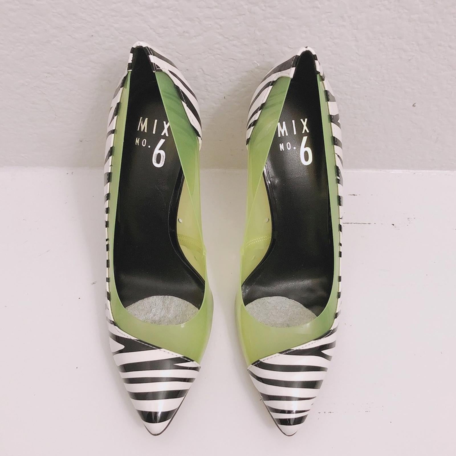 Mix No.6 Adrienne Zebra Print Pump, Shoes Size 7 New in Box