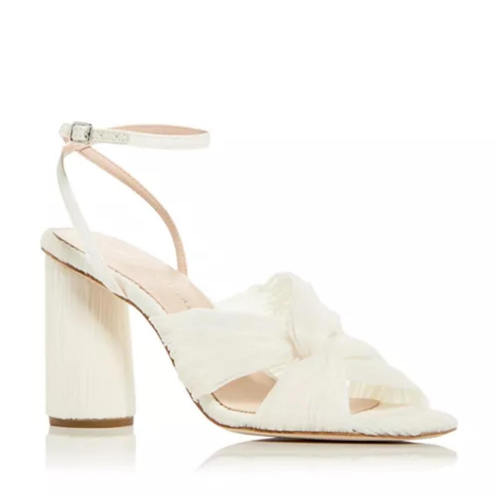 Loeffler Randall Reed High Heel Pleated Sandals, Size 11 New in Box