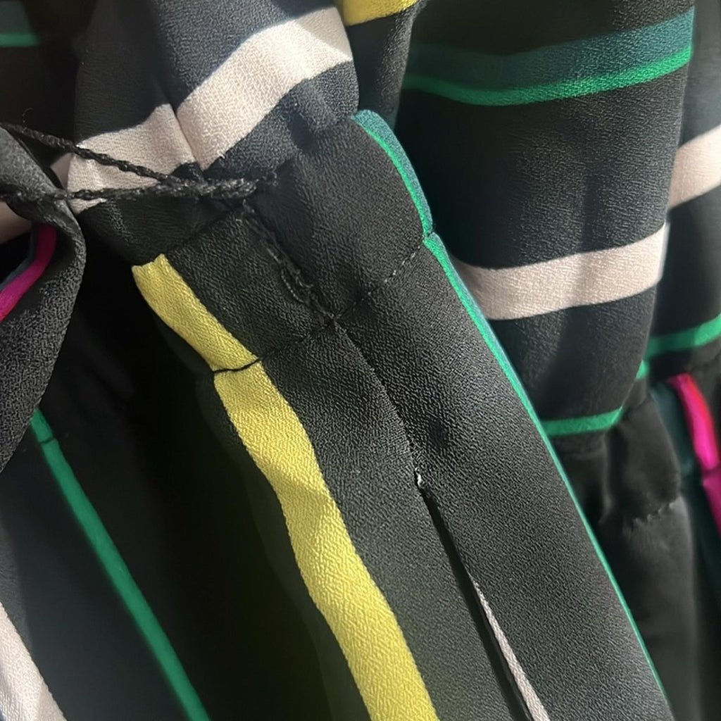 Vince Camuto Striped Jumpsuit in Black Multi, Size XL