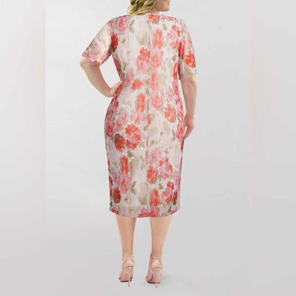 Marée Pour Toi Stretch Sheath Midi Dress, Size 1X New w/Tag Retail $89