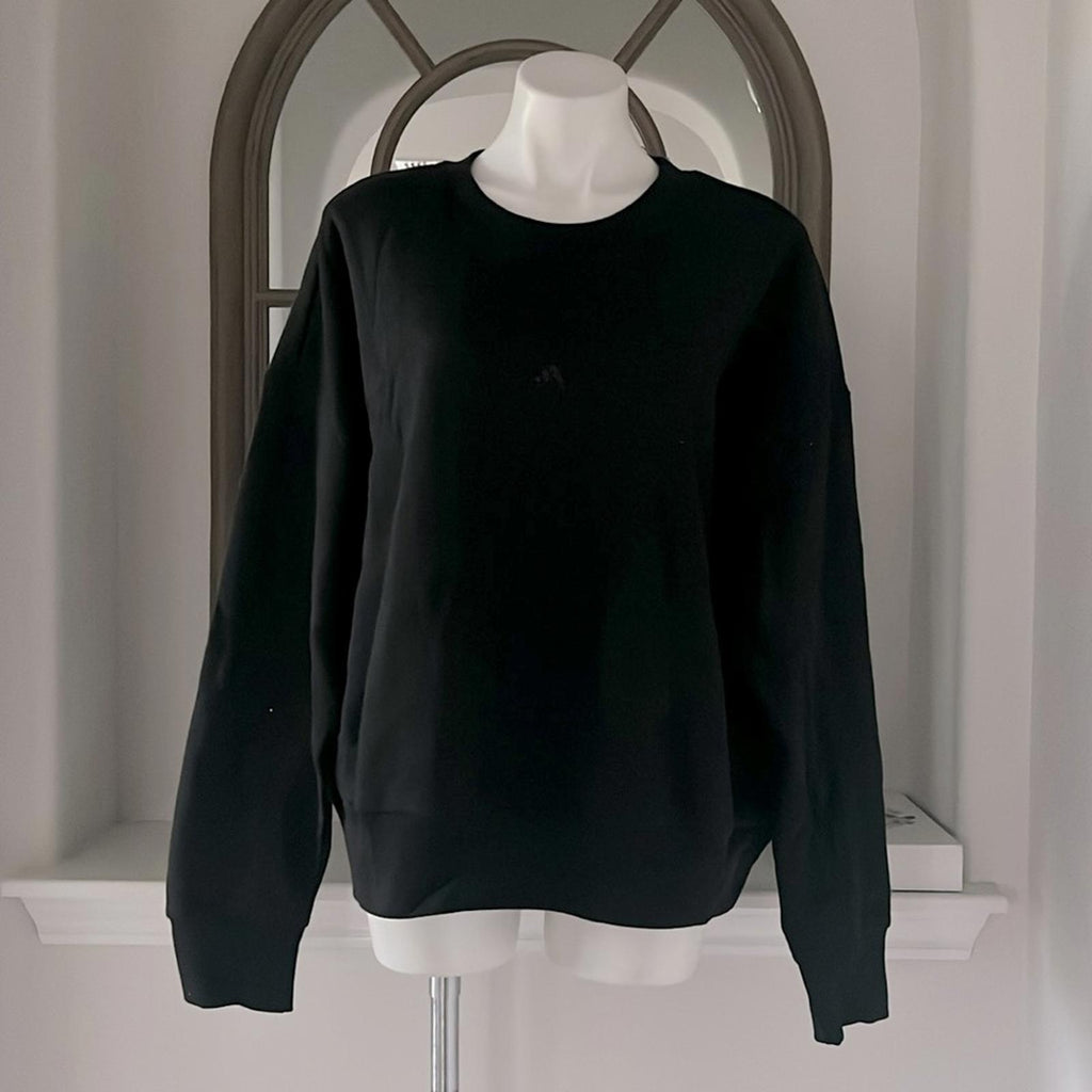 ADIDAS Plus Size All Season Fleece Logo Sweatshirt, Black Size 2X New w/Tag