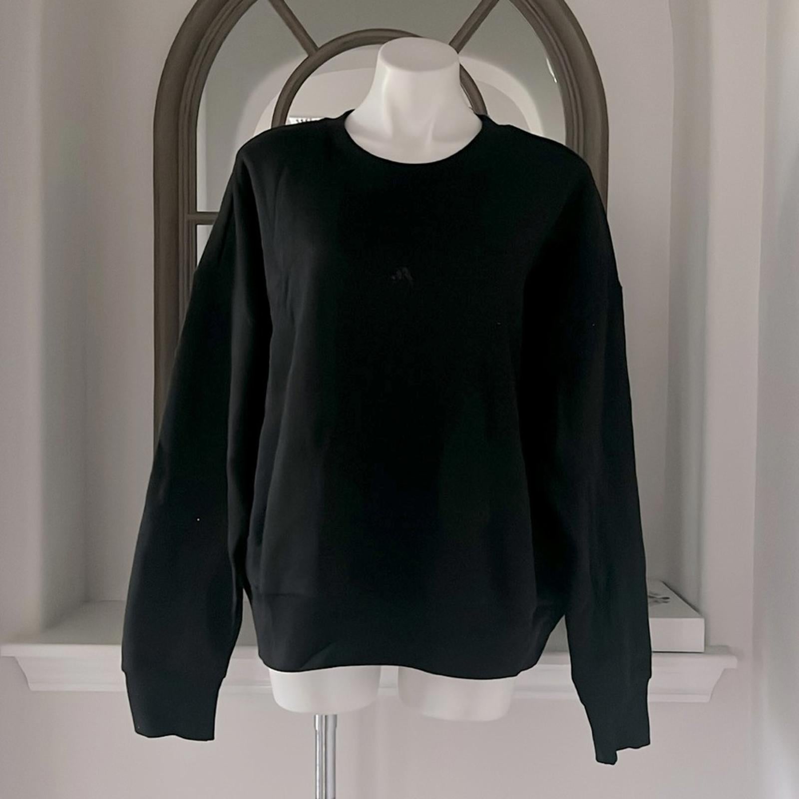 ADIDAS Plus Size All Season Fleece Logo Sweatshirt, Black Size 2X New w/Tag