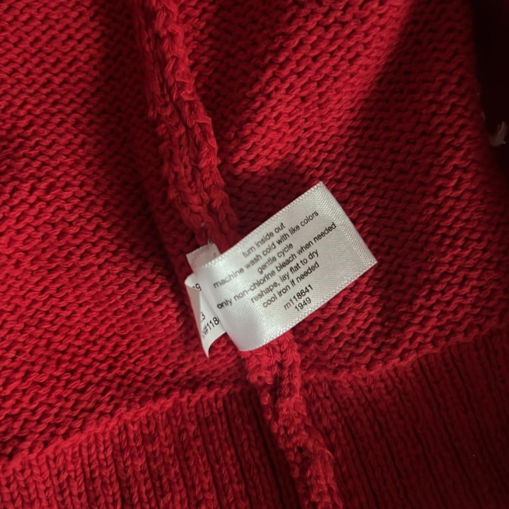 NEW Lane Bryant V-Neck Button-Front Star Cardigan Red/White Size 14/16